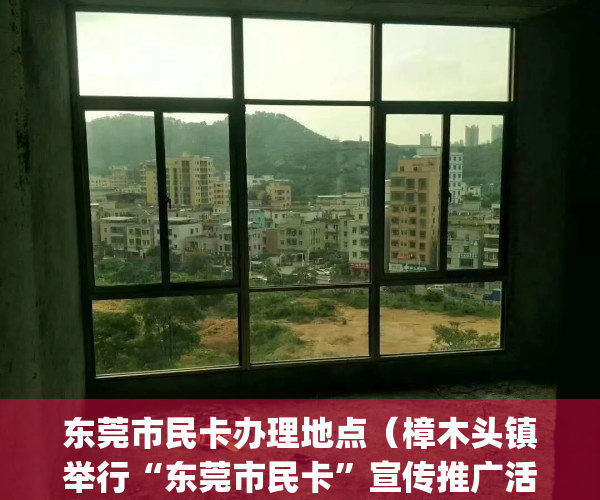 东莞市民卡办理地点（樟木头镇举行“东莞市民卡”宣传推广活动）(东莞市市民服务中心可以办理哪些业务)