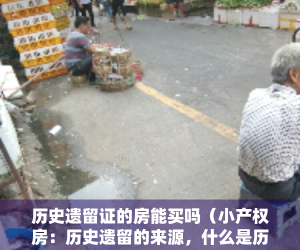 历史遗留证的房能买吗（小产权房：历史遗留的来源，什么是历史遗留回执？）