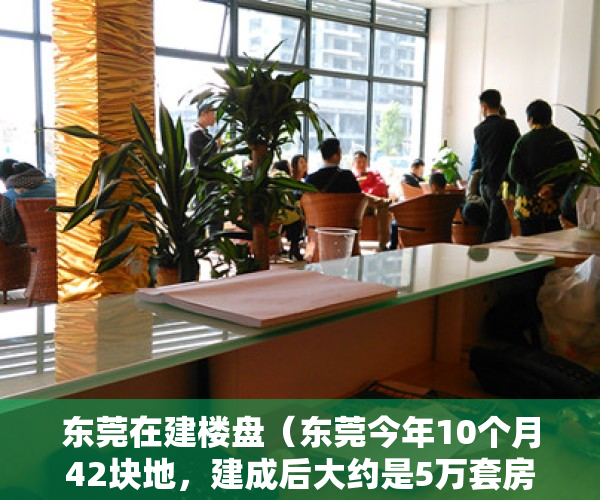 东莞在建楼盘（东莞今年10个月42块地，建成后大约是5万套房，肯定不够分的）