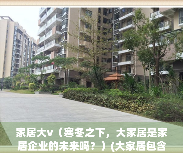 家居大v（寒冬之下，大家居是家居企业的未来吗？）(大家居包含什么)