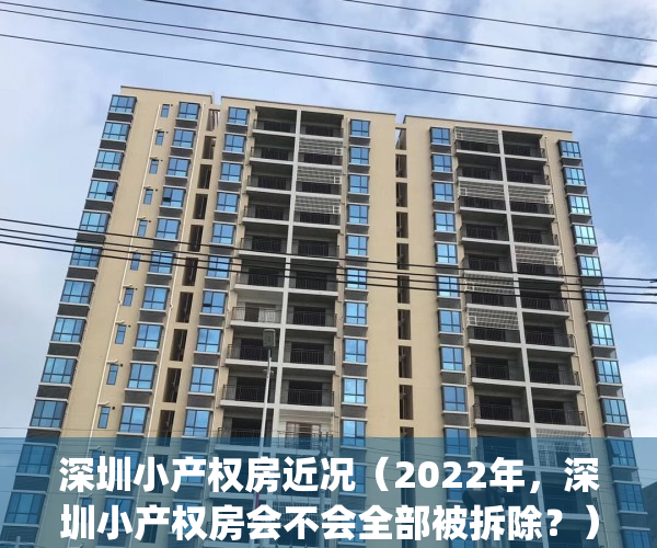 深圳小产权房近况（2022年，深圳小产权房会不会全部被拆除？）(深圳小产权房未来如何处置)