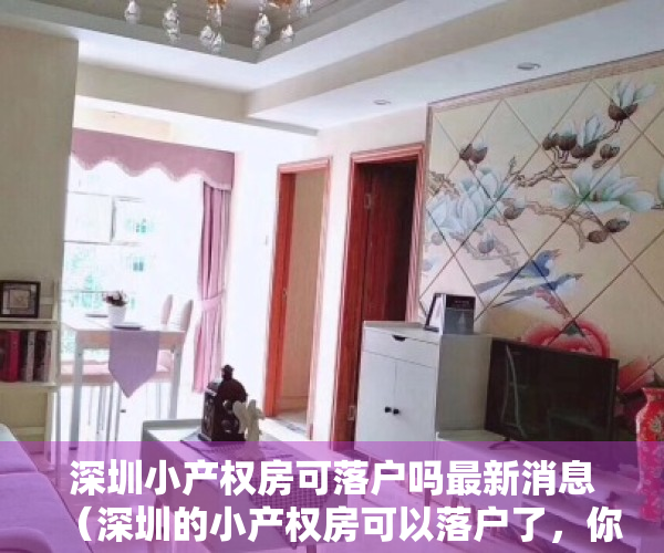 深圳小产权房可落户吗最新消息（深圳的小产权房可以落户了，你知道吗？这里附上落户流程！）