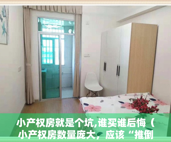 小产权房就是个坑,谁买谁后悔（小产权房数量庞大，应该“推倒”还是“扶正”？未来或有3大出路）