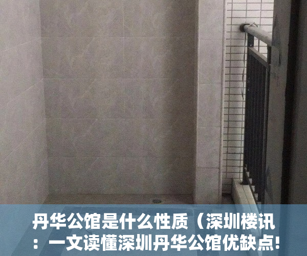 丹华公馆是什么性质（深圳楼讯：一文读懂深圳丹华公馆优缺点!分析一下丹华公馆值得买吗）