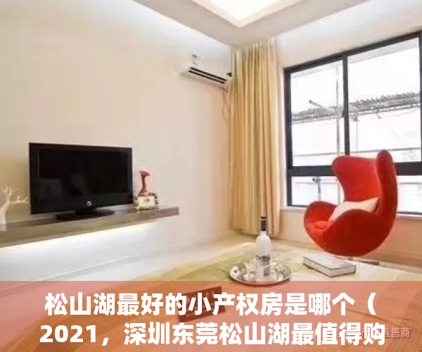松山湖最好的小产权房是哪个（2021，深圳东莞松山湖最值得购买的小产权楼盘，成交率高达五比一）