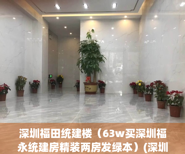 深圳福田统建楼（63w买深圳福永统建房精装两房发绿本）(深圳福田区统建楼)