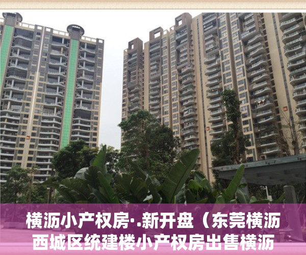 横沥小产权房·.新开盘（东莞横沥西城区统建楼小产权房出售横沥发绿本统建楼小产权房出售现房可分期）