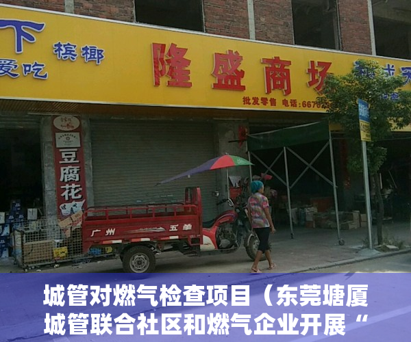 城管对燃气检查项目（东莞塘厦城管联合社区和燃气企业开展“燃气入户安检”）