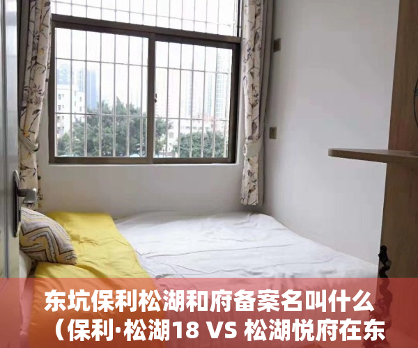 东坑保利松湖和府备案名叫什么（保利·松湖18 VS 松湖悦府在东莞谁更胜一筹）