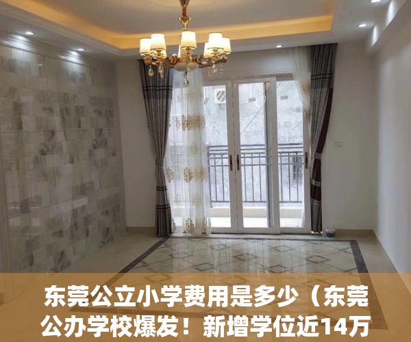 东莞公立小学费用是多少（东莞公办学校爆发！新增学位近14万个！）(东莞公立小学收费标准)