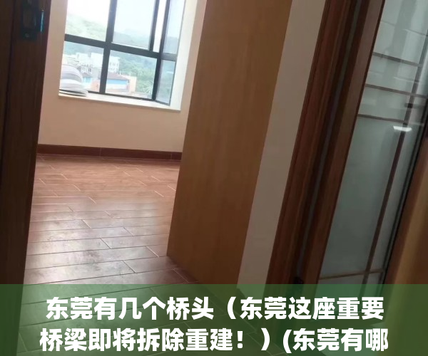 东莞有几个桥头（东莞这座重要桥梁即将拆除重建！）(东莞有哪些桥梁)