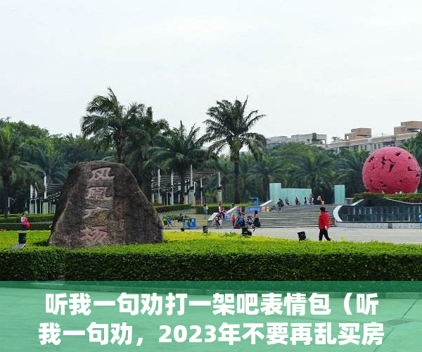 听我一句劝打一架吧表情包（听我一句劝，2023年不要再乱买房了）