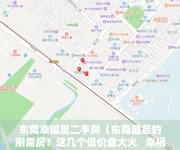 东莞幸福里二手房（东莞最后的刚需房？这几个低价盘大火   幸福里有好房）