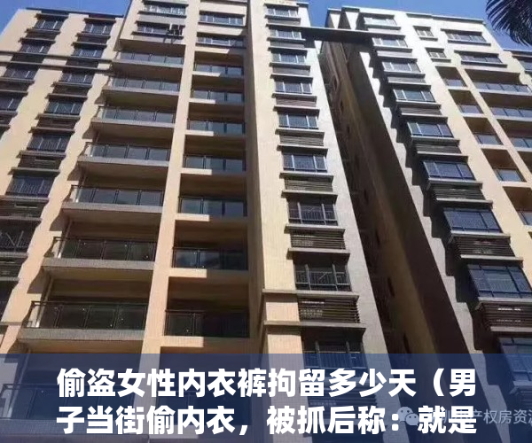 偷盗女性内衣裤拘留多少天（男子当街偷内衣，被抓后称：就是为了刺激！）
