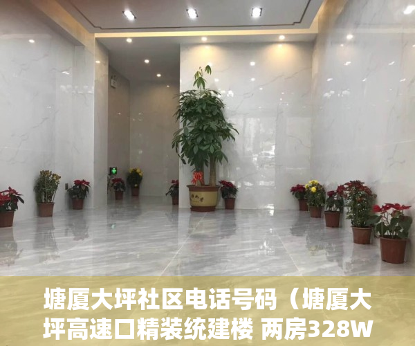 塘厦大坪社区电话号码（塘厦大坪高速口精装统建楼 两房328W 观澜0距离 带大型停车场）