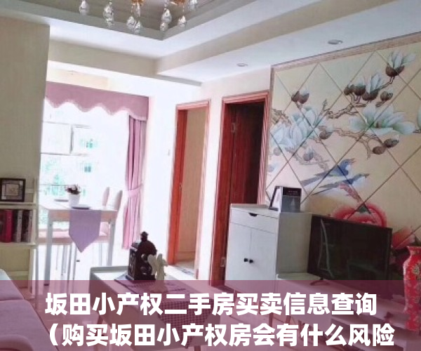 坂田小产权二手房买卖信息查询（购买坂田小产权房会有什么风险？）(深圳坂田小产权房政策)