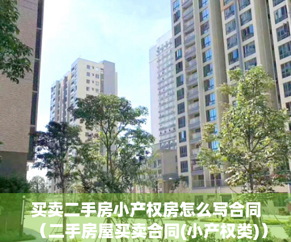 买卖二手房小产权房怎么写合同（二手房屋买卖合同(小产权类)）(二手小产权房屋买卖合同受法律保护吗)
