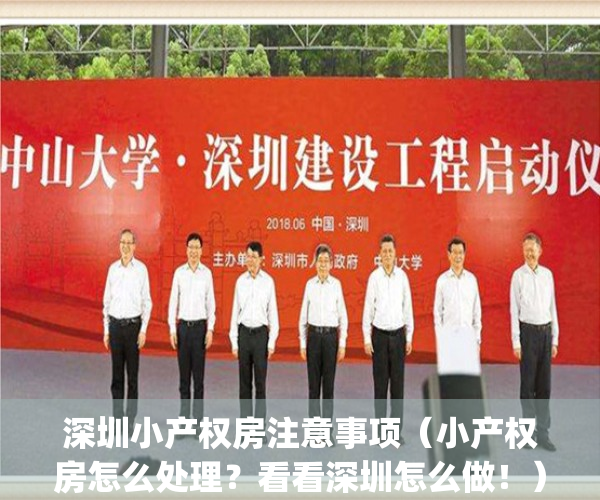 深圳小产权房注意事项（小产权房怎么处理？看看深圳怎么做！）(2021年深圳小产权房怎么处理)