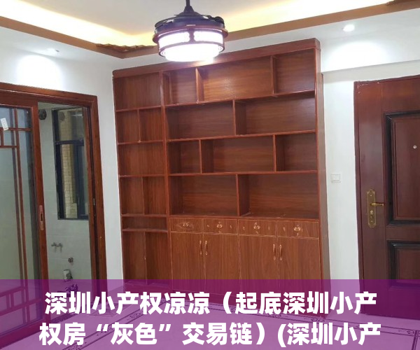深圳小产权凉凉（起底深圳小产权房“灰色”交易链）(深圳小产权房近况)