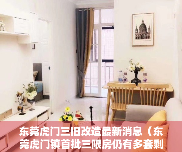 东莞虎门三旧改造最新消息（东莞虎门镇首批三限房仍有多套剩余，继续配售）