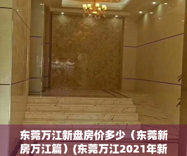 东莞万江新盘房价多少（东莞新房万江篇）(东莞万江2021年新楼盘)