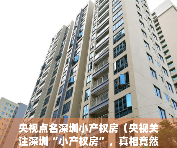 央视点名深圳小产权房（央视关注深圳“小产权房”，真相竟然是这样！）(央视报道深圳小产权房视频)
