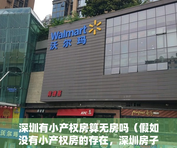 深圳有小产权房算无房吗（假如没有小产权房的存在，深圳房子价格会是怎样）