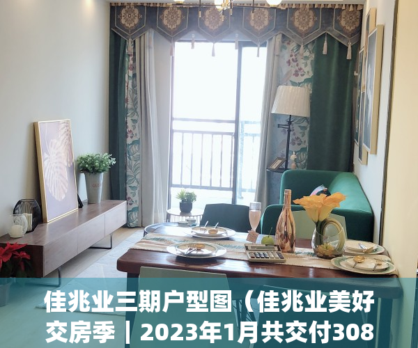 佳兆业三期户型图（佳兆业美好交房季｜2023年1月共交付3089套房）(佳兆业新楼盘)