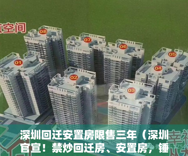 深圳回迁安置房限售三年（深圳官宣！禁炒回迁房、安置房，锤爆小产权！（内附解读））