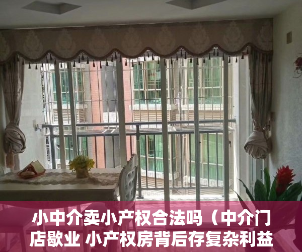 小中介卖小产权合法吗（中介门店歇业 小产权房背后存复杂利益链）