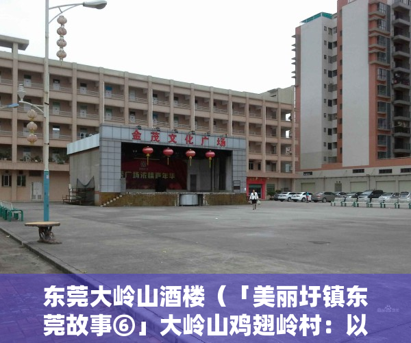 东莞大岭山酒楼（「美丽圩镇东莞故事⑥」大岭山鸡翅岭村：以香立村，“香”村展新颜）