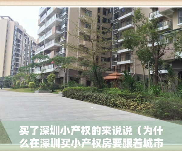 买了深圳小产权的来说说（为什么在深圳买小产权房要跟着城市规划？）