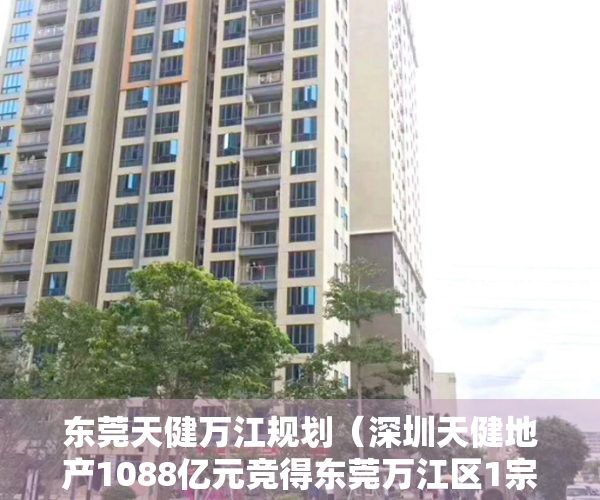 东莞天健万江规划（深圳天健地产1088亿元竞得东莞万江区1宗住宅用地）