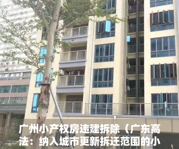 广州小产权房违建拆除（广东高法：纳入城市更新拆迁范围的小产权房已经行政处理，纠纷属于人民法院受案范围！）
