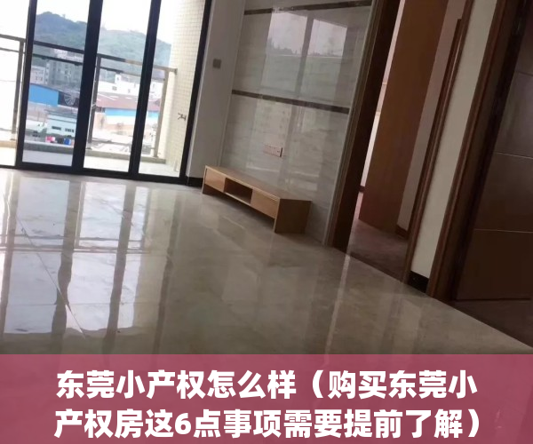 东莞小产权怎么样（购买东莞小产权房这6点事项需要提前了解）(东莞小产权最新政策)