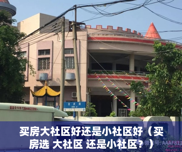买房大社区好还是小社区好（买房选 大社区 还是小社区？）