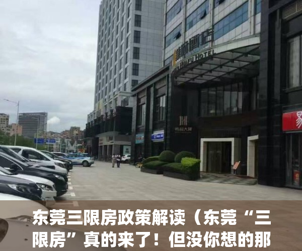 东莞三限房政策解读（东莞“三限房”真的来了！但没你想的那么简单）(东莞三限房怎么申请)