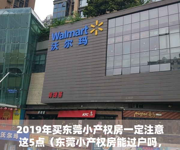 2019年买东莞小产权房一定注意这5点（东莞小产权房能过户吗，东莞小产权房怎么更名过户？）