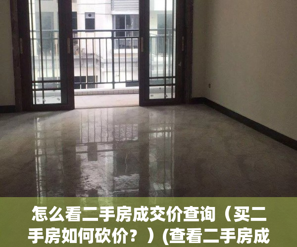 怎么看二手房成交价查询（买二手房如何砍价？）(查看二手房成交价格)