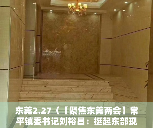 东莞2.27（【聚焦东莞两会】常平镇委书记刘裕昌：挺起东部现代化建设的产业“脊梁”）