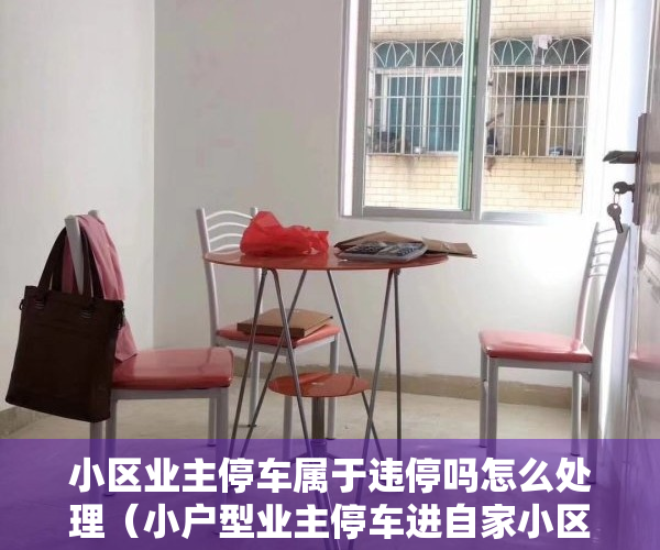 小区业主停车属于违停吗怎么处理（小户型业主停车进自家小区却遭拒？业委会：产权面积大的优先）