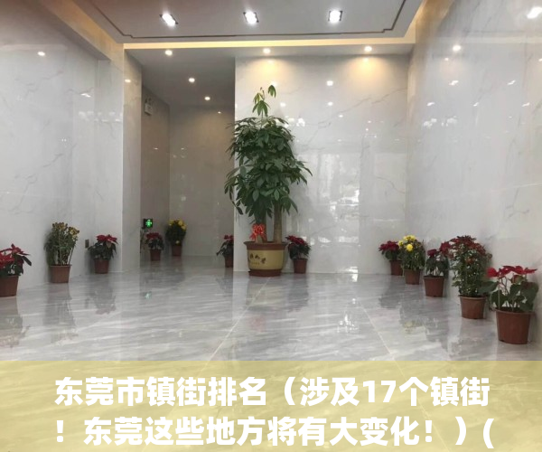 东莞市镇街排名（涉及17个镇街！东莞这些地方将有大变化！）(东莞各镇街名称)