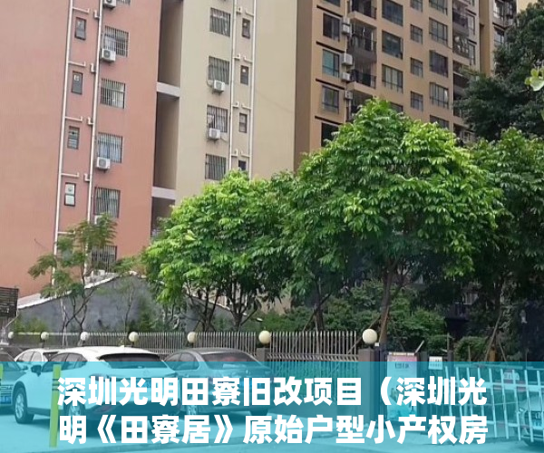 深圳光明田寮旧改项目（深圳光明《田寮居》原始户型小产权房 一梯两户地铁口精装三房598W起）