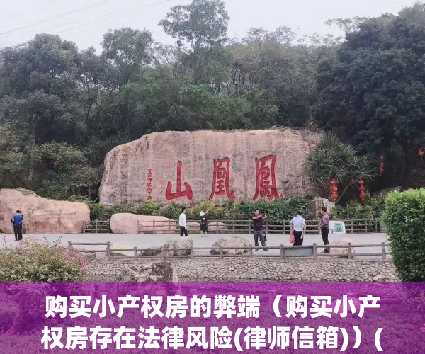 购买小产权房的弊端（购买小产权房存在法律风险(律师信箱)）(购买小产权房屋受法律保护吗)