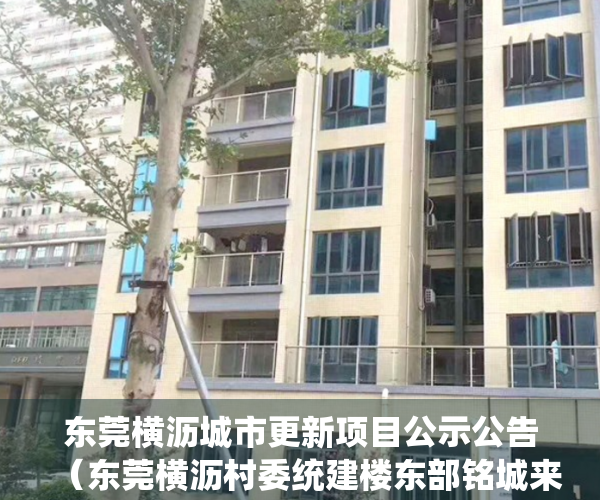 东莞横沥城市更新项目公示公告（东莞横沥村委统建楼东部铭城来了，单价五千买横沥村委统建楼）