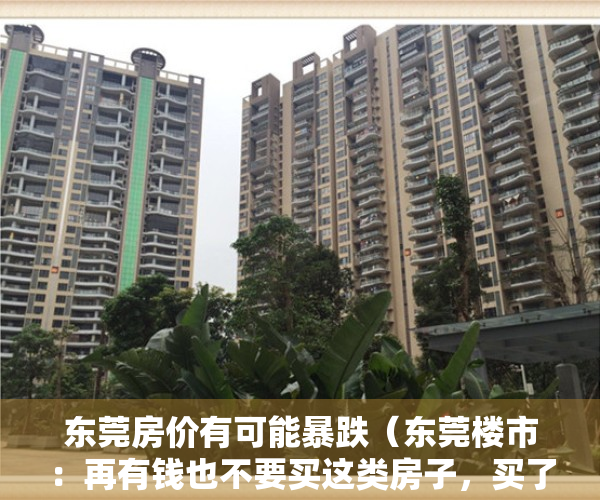 东莞房价有可能暴跌（东莞楼市：再有钱也不要买这类房子，买了就会吃亏）