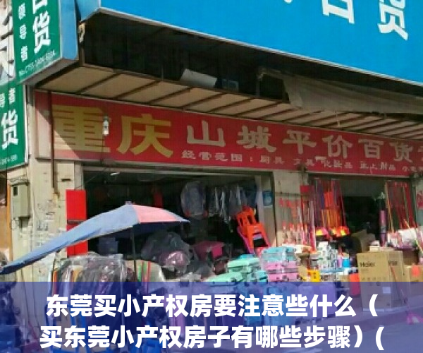 东莞买小产权房要注意些什么（买东莞小产权房子有哪些步骤）(在东莞买小产权房有什么条件)