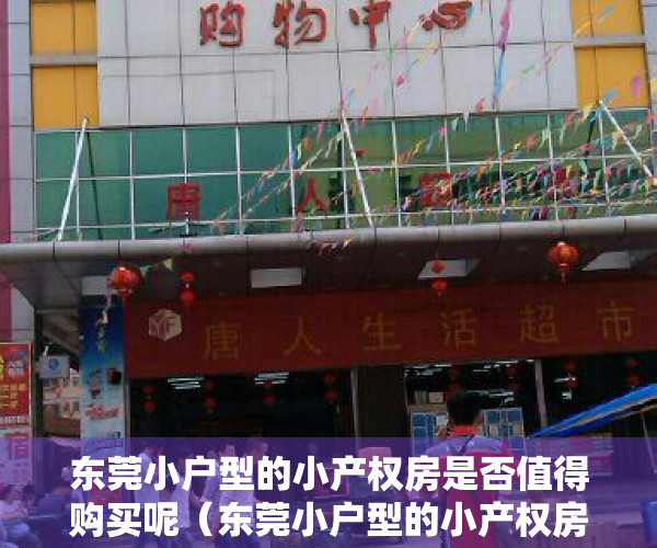 东莞小户型的小产权房是否值得购买呢（东莞小户型的小产权房是否值得购买？）
