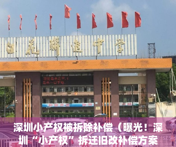深圳小产权被拆除补偿（曝光！深圳“小产权”拆迁旧改补偿方案！）(深圳小产权拆迁有赔偿吗)