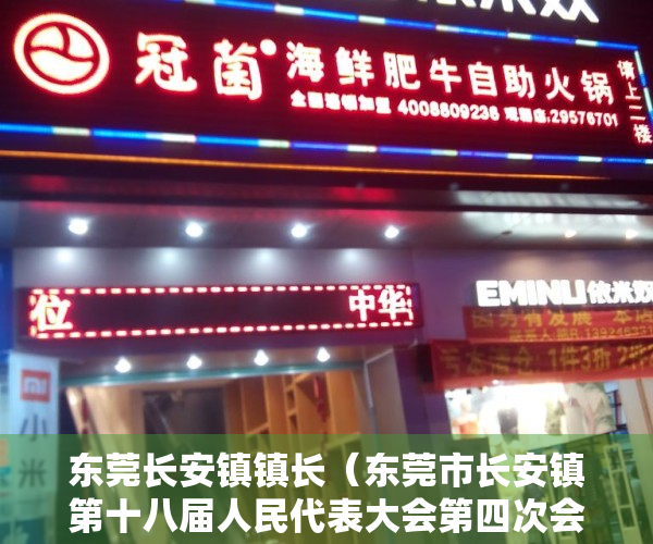 东莞长安镇镇长（东莞市长安镇第十八届人民代表大会第四次会议召开）